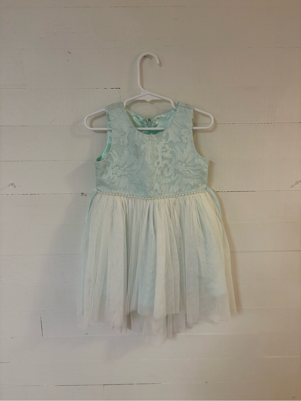 American Princess Girls Mint Green Tulle Party Dress 3T